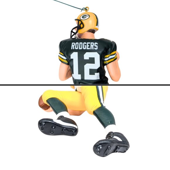 Hallmark 2014 Legends Aaron Rodgers Green Bay Packers Christmas Ornament Used - Picture 4 of 4